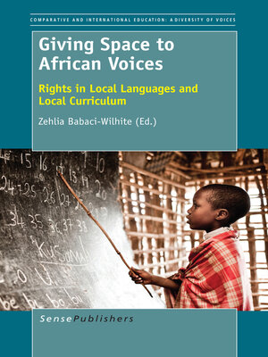 cover image of Giving Space to African Voices